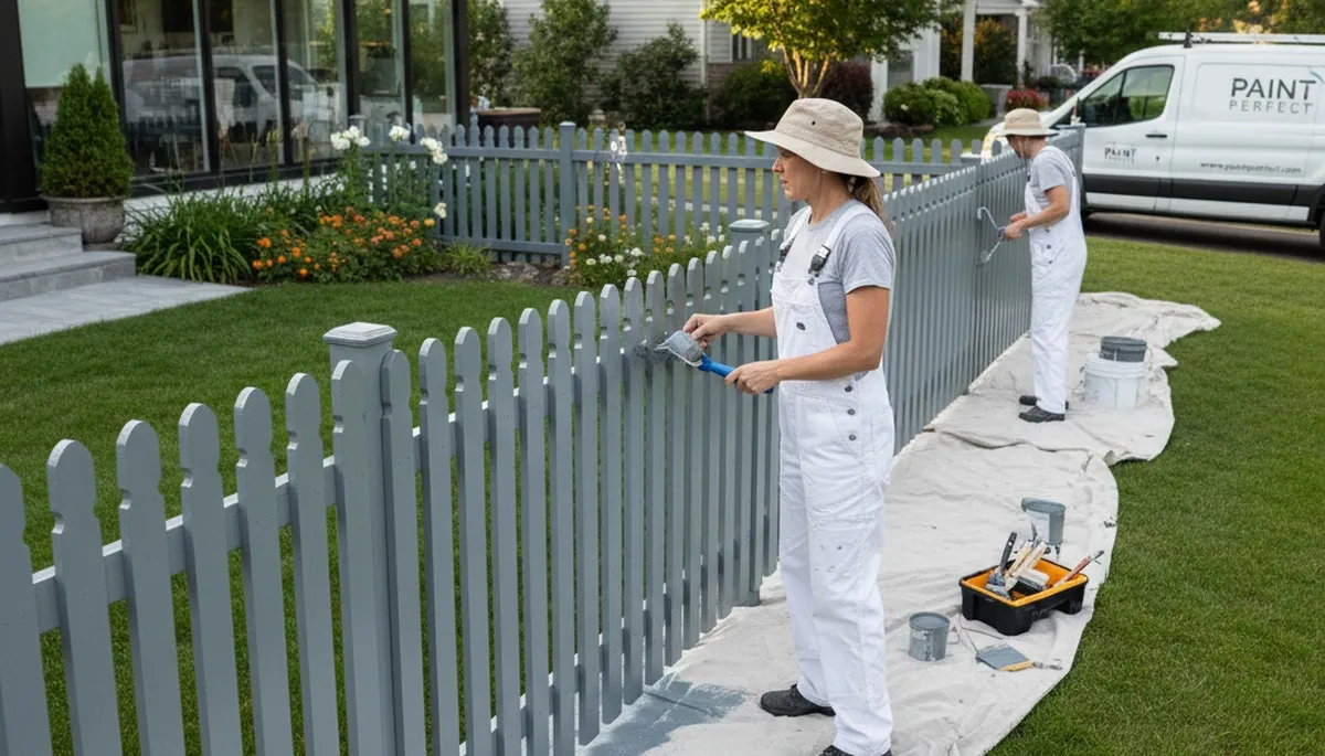 Fence painting service in Grand Rapids, MI by Grand Rapids Paint Pros