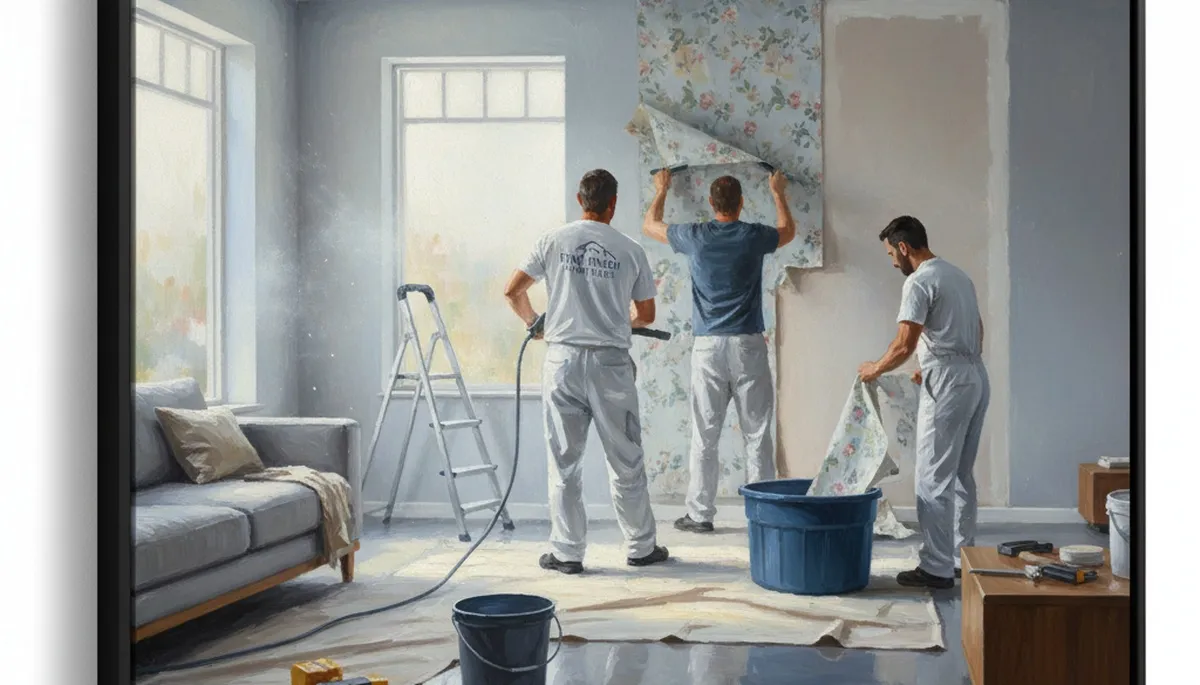 Grand Rapids, MI wallpaper removal for clean, careful prep by Grand Rapids Paint Pros